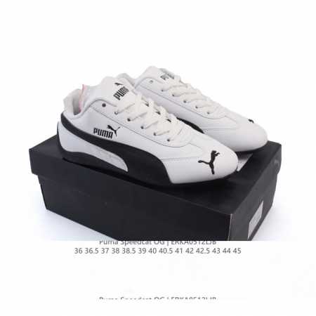 puma Speedca Og 彪马极速赛车系列低帮德训风拼接复古百搭休闲运动赛车鞋 鞋款从80、90年代赛车手所穿的防火赛车鞋为原型，鞋身线条模仿了赛车的流线 - 点击图像关闭