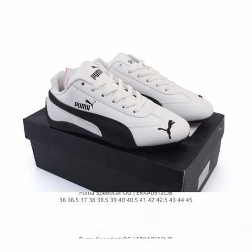 puma Speedca Og 彪马极速赛车系列低帮德训风拼接复古百搭休闲运动赛车鞋 鞋款从80、90年代赛车手所穿的防火赛车鞋为原型，鞋身线条模仿了赛车的流线