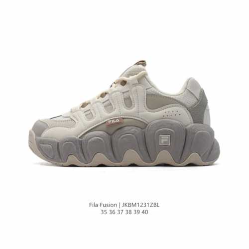 公司级 斐乐 女款老爹鞋 Fila Fusion 厚底增高百搭运动鞋 意大利百年经典运动品牌，网红单品 小红书推荐爆款 Fila斐乐新款小白鞋斐乐潮牌文化街头风