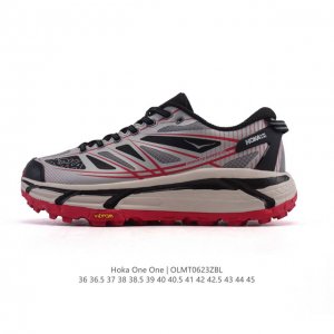 公司级 Hoka One One X Moncler 厚底增高老爹鞋，越野跑鞋中的奢侈品 产品以白色和银灰色为主色调，这个配色和以往 Hoka One One