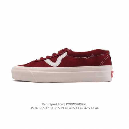 Vans 万斯 范斯Vans Sport Low运动系列复古低帮硫化滑板板鞋 经典低帮运动休闲鞋滑板鞋帆布鞋 男女鞋真标硫化工艺，原装铝楦数据开发鸟嘴楦型版本夏 - 点击图像关闭