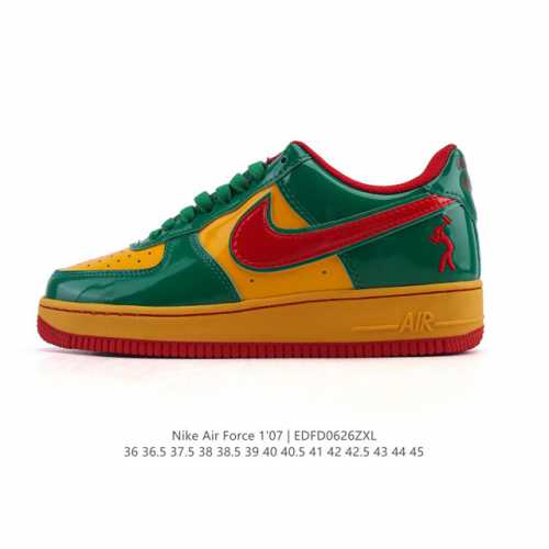 耐克 Nike Air Force 1 Low 漆皮鞋面 空军一号低帮运动休闲板鞋，官方同步 原装级别 原楦头原纸板 打造纯正空军版型#专注外贸渠道 全掌内置蜂
