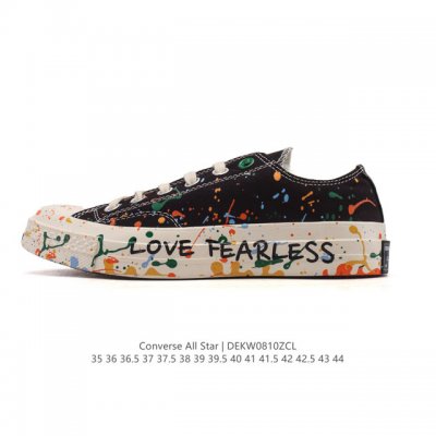 Converse匡威官方 Chuck 70 低帮彩色泼墨感印花帆布鞋情侣运动板鞋 802C 米白 多彩 泼墨 外观配色感觉满满的中国风味 水彩泼墨的设计真的太绝