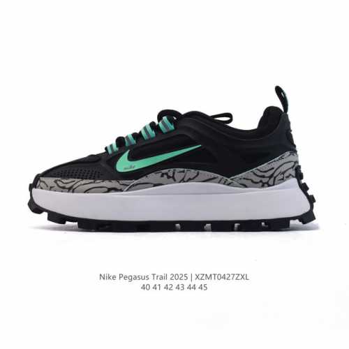 新品 耐克 Nike 小红书爆款 阿甘鞋男士夏季透气网面休闲爆款厚底增高运动高级时尚老爹鞋Nike Reactx pegasus Trail 2026 越野跑步