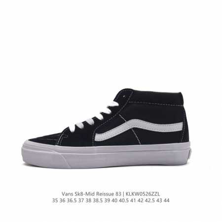 万斯vans范斯 经典系列 Sk8-Mid 中帮帆布鞋 休闲运动硫化板鞋 情侣鞋时尚复古男女鞋。 类型：男女鞋 码数：35 36 36.5 37 38 38.5 - 点击图像关闭