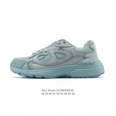 公司级 Dior 迪奥 高奢品牌 彰显高级气质 Dior 运动鞋低帮系列复古休闲鞋时尚慢跑鞋厚底老爹鞋圆头系带 运动跑鞋 生活休闲鞋 男款 时髦单品 时尚百搭