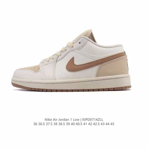 真标 耐克 乔丹Air Jordan 1 Low Aj1 乔1 乔丹1代Aj1 低帮复古文化休闲运动篮球鞋。从1985 年面世的元年款汲取设计灵感，采用简洁大方