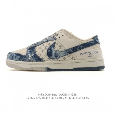 耐克 Nike Sb Dunk Low Pro 男女同款运动鞋复古板鞋 路易威登联名，尽情迈步，彰显个性风采。采用柔软皮革鞋面，经久耐穿，塑就如元年款 Dunk