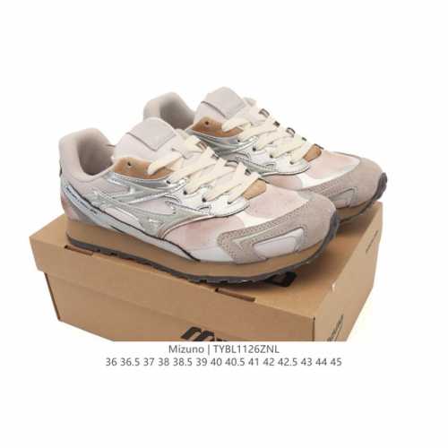 公司级 Mizuno 美津浓 复古时尚休闲舒适减震运动跑步鞋 美津浓Wave机械缓震，可以说是机械缓震跑鞋科技的翘楚。有着非凡的适应性，有着充分而持久的缓震能力