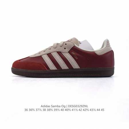 公司级 头层皮 阿迪达斯 德训鞋 Adidas Originals Samba Og Shoes 经典运动鞋小白鞋 T头鞋 男女士板鞋 彰显休闲摩登风情的时尚经 - 点击图像关闭