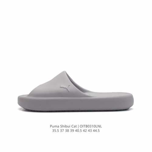 Puma 彪马 拖鞋男女鞋 夏季新款运动鞋 沙滩鞋外穿凉拖鞋 大logo 复古一字拖 类型：男女鞋 货号：385296 码数：35.5-44.5含半码 编码：O