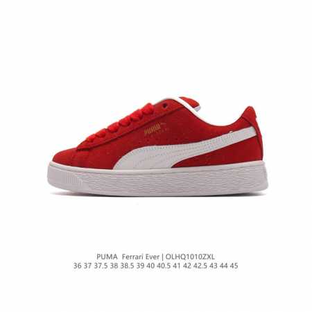 彪马 男女鞋 Puma Ferrari赛车鞋来袭，Puma X Ferrari 联名时尚复古运动板鞋。这双鞋专为赛车运动爱好者设计，富有赛车风格的同时，兼具潮酷 - 点击图像关闭