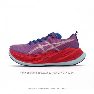 公司级 Asics 亚瑟士 Superblast 速度提升 缓震轻便 厚底增高缓震老爹鞋 舒适运动 织物合成革减震防滑耐磨 低帮 长跑跑步鞋 男女同款 透气 织