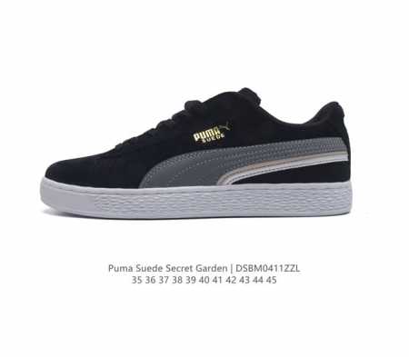 Puma彪马男女鞋suede Secret Garden秘密花园情侣休闲板鞋 这款手作 Suede 运用彩色手绘，给人诗情画意的感受。采用绒面皮革加织物材质鞋面 - 点击图像关闭
