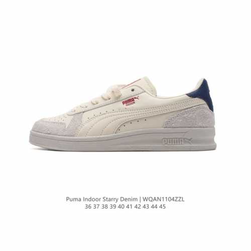 PUMA 彪马 官方正品INDOOR OG男女同款复刻经典低帮休闲轻便板鞋 彪马 PUMA Indoor Starry Denim 提供了丰富的配色和材质选择,