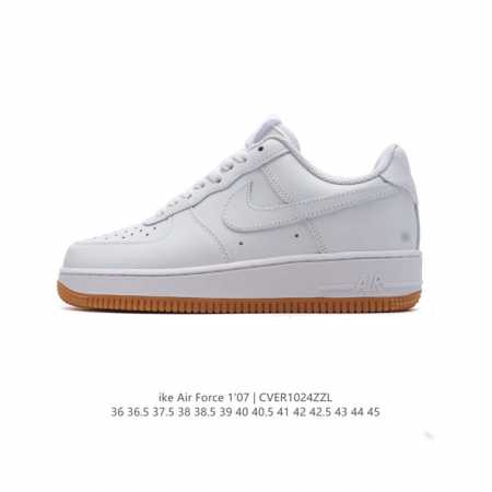 耐克 Nike Air Force 1 '07 Low 空军一号含气垫 低帮百搭厚底增高休闲运动板鞋。柔软、弹性十足的缓震性能和出色的中底设计，横跨复古与现代的 - 点击图像关闭