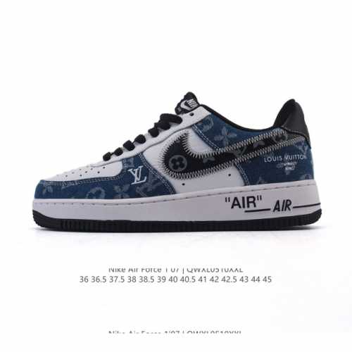 公司级 Af1耐克 Nike Air Force 1 ‘07 Low 空军一号 小白鞋 路易威登联名 厚底增高百搭运动板鞋 原楦头原纸板 打造纯正空军版型，专注