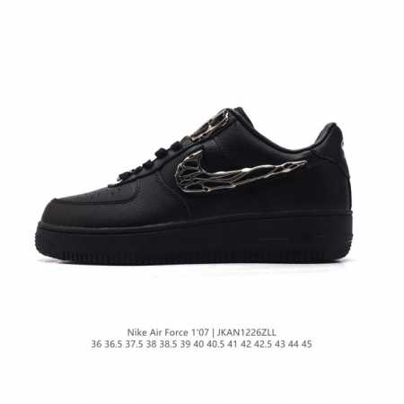 耐克nike Air Force 1 Low 空军一号 Af1 低帮百搭厚底增高休闲运动板鞋。柔软、弹性十足的缓震性能和出色的中底设计，横跨复古与现代的外型结合 - 点击图像关闭