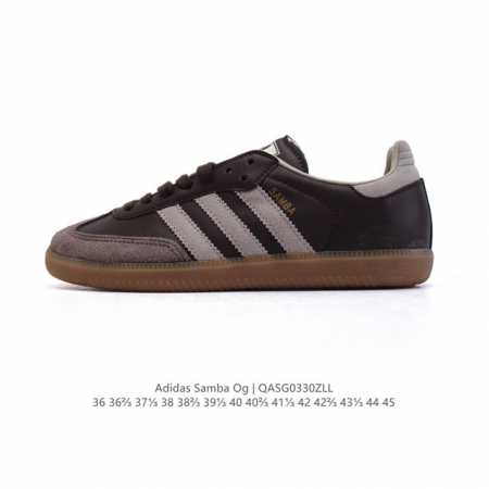 阿迪达斯 德训鞋 Adidas Originals Samba Og Shoes 经典运动鞋小白鞋 T头鞋 男女士板鞋 彰显休闲摩登风情的时尚经典鞋。它诞生于5 - 点击图像关闭
