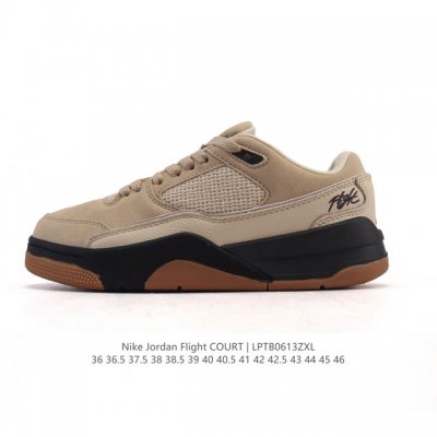 耐克 Nike 乔丹 Jordan Flight Court 时尚休闲 防滑耐磨 低帮运动鞋 复古篮球鞋 女款 Jordan 新鞋型 又来了！新配色曝光！滑板与