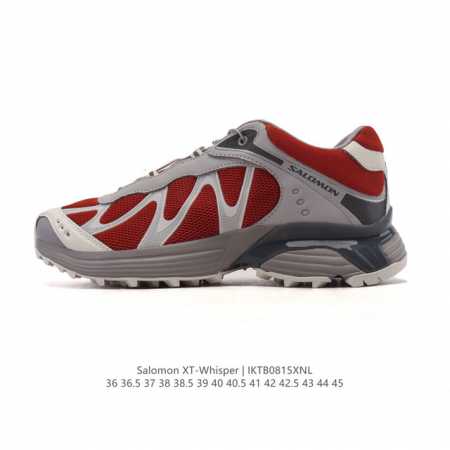 公司级 萨洛蒙 Salomon Xt-Whisper联名银粉色潮流休闲复古跑步鞋 颜值与实力并存的休闲运动鞋。这款鞋的鞋面采用透气网眼材质，保证了良好的透气性， - 点击图像关闭