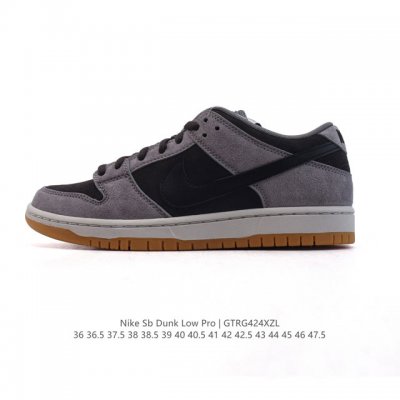 公司级 耐克 Nike Sb Dunk Low pro 男女同款运动鞋复古板鞋。采用柔软皮革鞋面，经久耐穿，塑就如元年款 Dunk 般的复古质感。鞋头透气孔，搭