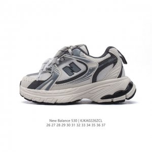 童鞋 新百伦 Nb530 New Balance 530 儿童复古跑鞋 厚底增高老爹鞋 双鞋带 缓震运动慢跑鞋。Nb530这鞋双确实是Nb家经复典古款式之一，以