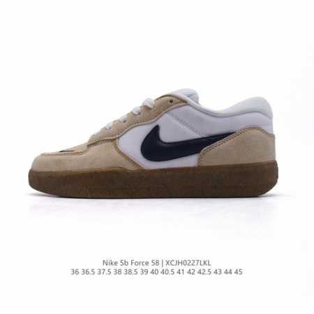 公司级 耐克Nike Sb Force 58 运动滑板鞋。这是一款将前沿创新带入街头的单品，它具有硫化杯底，具有出色的耐用性和灵活性。使用柔软皮革和帆布拼接，在 - 点击图像关闭
