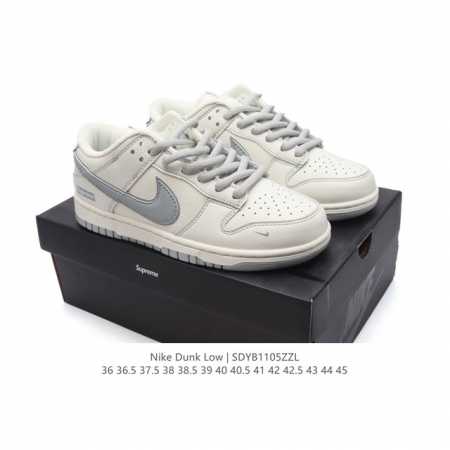 耐克 男女鞋 Nike Dunk Low 运动鞋复古板鞋，尽情迈步，彰显个性风采。采用柔软皮革鞋面，经久耐穿，塑就如元年款 Dunk 般的复古质感。全掌型橡胶外 - 点击图像关闭