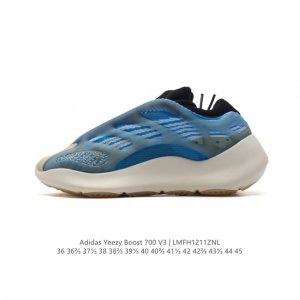 公司级 阿迪达斯 Adidas Yeezy 700 V3 异形椰子700男女老爹鞋跑步鞋 运动鞋，Yeezy 700 V3 的外形和技术含量有着革新一般的变化，