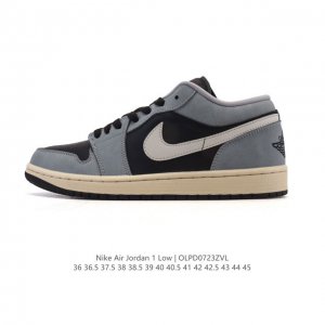 真标 耐克 乔丹Air Jordan 1 Low Aj1 乔1 乔丹1代Aj1 低帮复古文化休闲运动篮球鞋。从1985 年面世的元年款汲取设计灵感，采用简洁大方