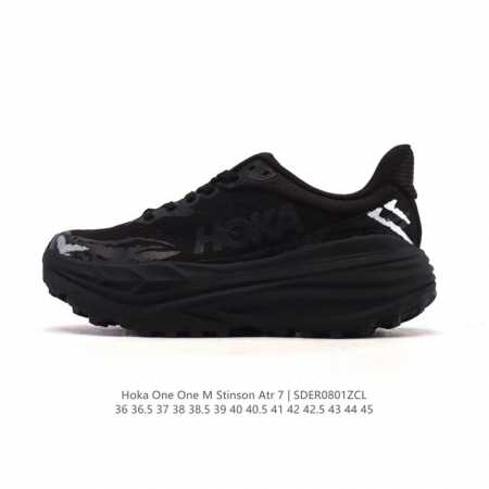 公司级 Hoka One One跑步鞋男女士户外 Stinson Atr 7 防滑抓地灵敏抗冲击徒步休闲鞋 夏季斯廷森厚底增高老爹鞋 7全地形越野跑鞋Stins - 点击图像关闭