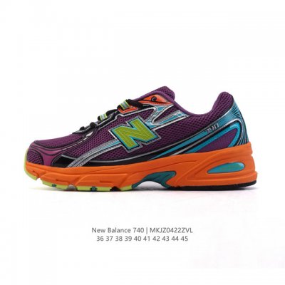 公司级 New Balance Mr740 Nb新百伦系列复古老爹风休闲运动慢跑鞋。采用轻质牛剖革拼接透气网眼衬垫织物鞋面材质 T-Beam大底提供足步弓支撑