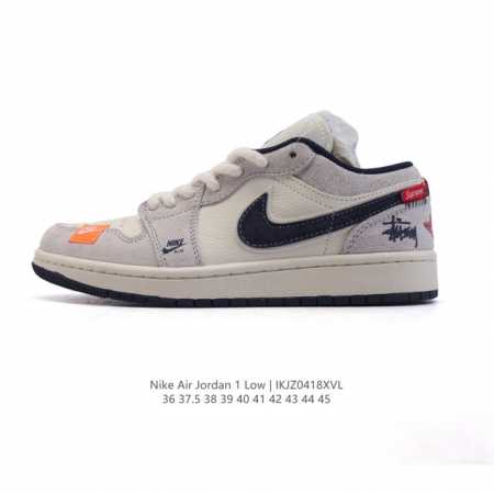 公司级 耐克 乔丹Air Jordan 1 Low Aj1 乔1 乔丹1代Aj1 低帮复古文化休闲运动篮球鞋，从1985 年面世的元年款汲取设计灵感，采用简洁大 - 点击图像关闭