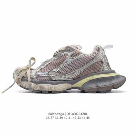 公司级 巴黎世家 Balenciaga 3Xl Sneakers 巴黎世家 十代网布系带低帮走秀复古老爹运动鞋 透气网面材料和聚氨酯 磨损效果 鞋头边缘和后帮 - 点击图像关闭