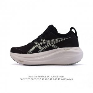 200 【新品】Asics亚瑟士升级Gel-Nimbus 27男女同款跑鞋透气缓震回弹跑鞋N27跑步鞋该鞋款专为提高跑者舒适度和运动表现而设计，搭载了新型鞋面材
