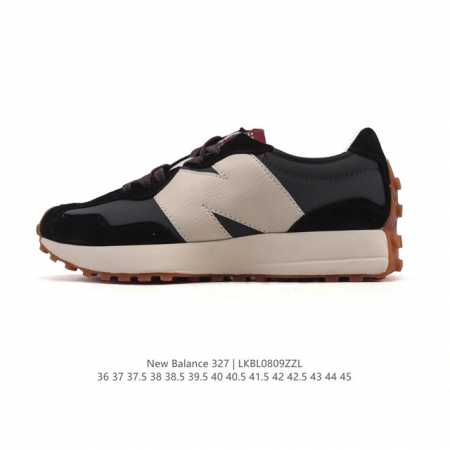 真标 Nb 新百伦 New Balance 327系列复古休闲运动慢跑鞋时尚男女运动鞋 以更纯粹的复古风格设计打造的全新造型 侧身还以解构设计，将 N 字标志以 - 点击图像关闭