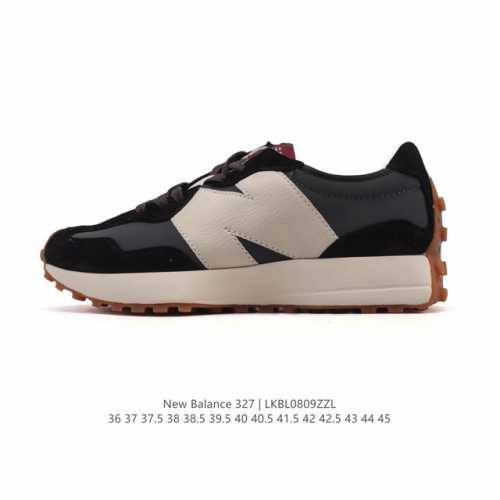 真标 Nb 新百伦 New Balance 327系列复古休闲运动慢跑鞋时尚男女运动鞋 以更纯粹的复古风格设计打造的全新造型 侧身还以解构设计，将 N 字标志以