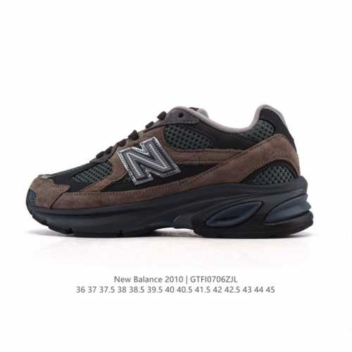 公司级 新百伦 New Balance2010英产做旧鞋款纯色绒运动鞋 厚底增高老爹鞋。此复刻经典鞋款，加入当下大热的户外元素，以曾经篮球鞋款型式样加以打造鞋款