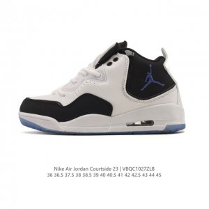 耐克 Nike Airjordancourtside23 乔丹23代 Aj23实战气垫缓震篮球鞋，Jordan 乔丹 男女鞋真标半码制，采用优质荔枝纹牛剖皮革鞋