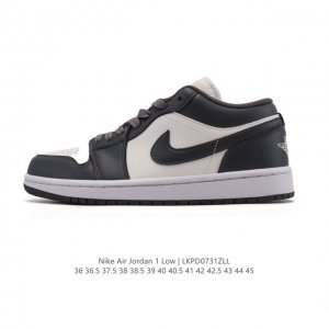 真标 耐克 乔丹Air Jordan 1 Low Aj1 乔1 乔丹1代Aj1 低帮复古文化休闲运动篮球鞋。从1985 年面世的元年款汲取设计灵感，采用简洁大方