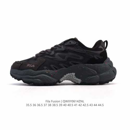 公司级 斐乐 男女同款老爹鞋 Fila Fusion 厚底增高百搭运动鞋 意大利百年经典运动品牌，网红单品 小红书推荐爆款 Fila斐乐新款小白鞋斐乐潮牌文化街