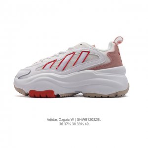 公司级 阿迪达斯adidas Originals Ozgaia 防滑 耐磨 低帮 厚底增高老爹鞋 休闲运动鞋 此款鞋采用近几年比较流行的版型设计，外观时尚大气。