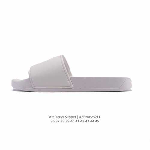 新品公司级 始祖鸟 Arcteryx Slipper系列 运动休闲 沙滩凉拖鞋 始祖鸟橡胶软底拖鞋 防滑一字拖鞋 一脚蹬男款 白色，舒适鞋底设计，重要的是不臭脚