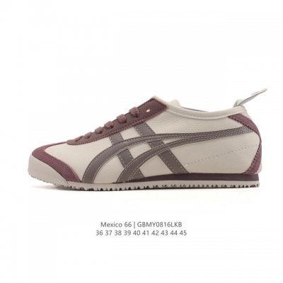 Asics 亚瑟士 男女鞋 配足弓鞋垫 日产经典老牌-鬼塚虎 Onitsuka Tiger Mexico 66经典墨西哥系列复古经典百搭板鞋休闲运动鞋慢跑鞋。采