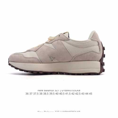 真标 Nb 新百伦 New Balance 327系列复古休闲运动慢跑鞋时尚男女运动鞋 以更纯粹的复古风格设计打造的全新造型 侧身还以解构设计，将 N 字标志以