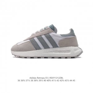 公司级 阿迪达斯 新款 三叶草 厚底 Adidas Retropy E5 新款 爆米花 低帮经典运动鞋潮厚底增高男女士慢跑鞋。以70年代经典跑步鞋为灵感，新鲜演