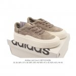 公司级 阿迪达斯 Adidas Labcourt 百搭休闲轻松舒适 耐磨透气低帮 厚底增高运动板鞋 男女同款。鞋面使用了柔软皮革材质 ，鞋面和鞋底连接处使用了包