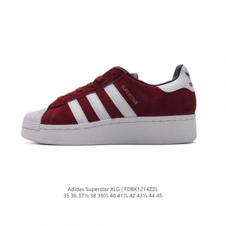 真标 阿迪达斯 三叶草adidas Originals Superstar Xlg 贝壳头系列 低帮厚底松糕经典百搭休闲运动板鞋。当你试图定义adidas Su - 点击图像关闭