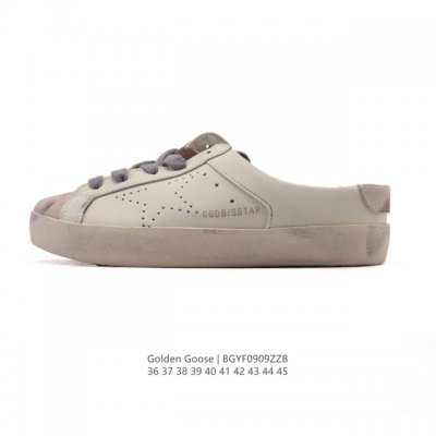 Golden Goose Deluxe Brand Sstar来自意大利Ggdb脏出天际的小脏鞋 包头半拖运动鞋 潮复古板鞋 一脚蹬休闲拖鞋，宋仲基欧巴各种剧照